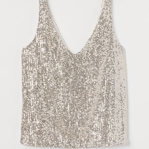 H&M sequin top S